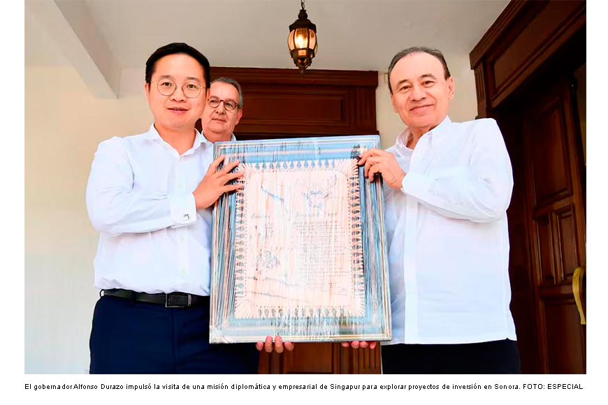 Sonora busca inversiones de Singapur en minería, energía y manufactura; misión empresarial visita Guaymas